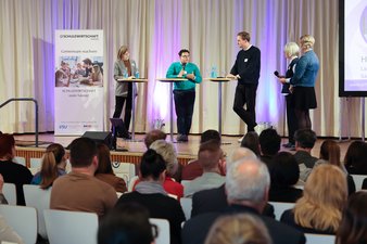 Diskussions-Panel mit Hasan Aljomaa LSV Diskussions-Panel mit Hasan Aljomaa - Jahrestagung24, Foto: Markus Lutz - SCHULEWIRTSCHAFT Saarland