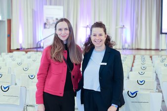 LAG - Tina Raubenheimer und Stephanie Vogel LAG - Tina Raubenheimer und Stephanie Vogel -Jahrestagung24, Foto: Markus Lutz - SCHULEWIRTSCHAFT Saarland